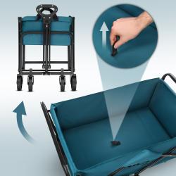 NILS Camp NC4306 tyrkysový Skládací kempingový vozík