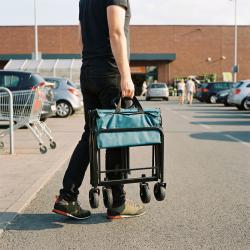 NILS Camp NC4306 tyrkysový Skládací kempingový vozík