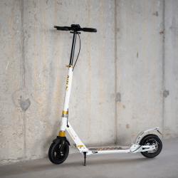 Nils HM209T bílá-zlatá skládací koloběžka s brzdou