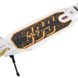 Nils HM209T bílá-zlatá skládací koloběžka s brzdou