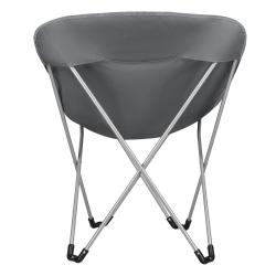 NILS CAMP Skladacie kreslo NC3051 sivé