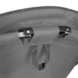 NILS CAMP Skladacie kreslo NC3070 sivé