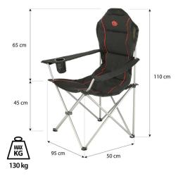 Nils Skládací křeslo Camp NC3080 černé
