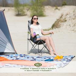 Nils Skladacie kreslo Camp NC3080, sivé