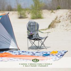 Nils Skladacie kreslo Camp NC3080, sivé