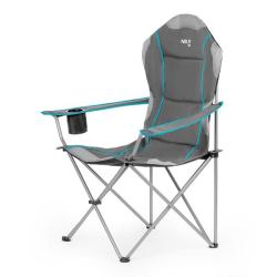 NILS CAMP Skládací křeslo NC3080 světle-šedé