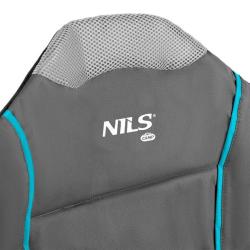 NILS CAMP Skládací křeslo NC3080 světle-šedé
