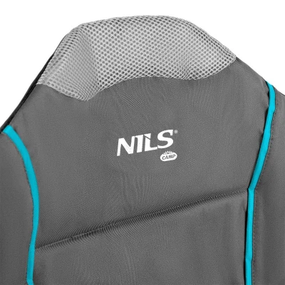 NILS CAMP Skládací křeslo NC3080 světle-šedé