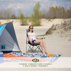 NILS CAMP Skladacie kreslo NC3080, zelené