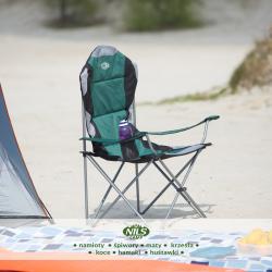 NILS CAMP Skladacie kreslo NC3080, zelené