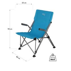 Nils Skladacie kreslo Camp NC3704 modré