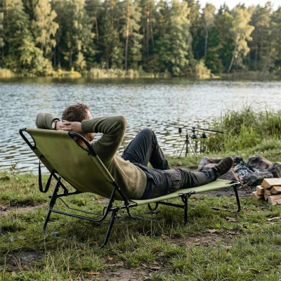 Nils Skládací lehátko Camp NC3026 zelené