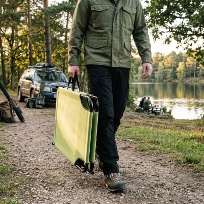 Nils Skládací lehátko Camp NC3026 zelené