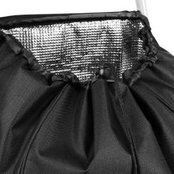 NILS NC4304 45L černá Skládací nákupní taška na kolečkách