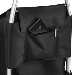 NILS NC4304 45L černá Skládací nákupní taška na kolečkách