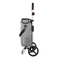 NILS NC4305 Premium 50L šedá Skládací nákupní taška na kolečkách