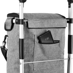 NILS NC4305 Premium 50L šedá Skládací nákupní taška na kolečkách