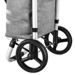 NILS NC4305 Premium 50L šedá Skládací nákupní taška na kolečkách