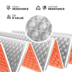 Nils Skládací pěnová karimatka Camp NC1768 s reflexní vrstvou oranžová