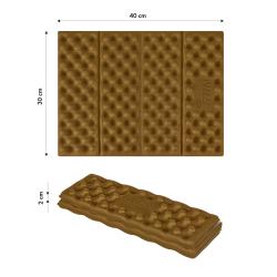 Nils Skladacie penové sedátko s reflexnou vrstvou Camp NC17105 hnedé