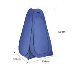 Nils Skladací prezliekacia/sprchovacia kabína Camp NC1706 modrá
