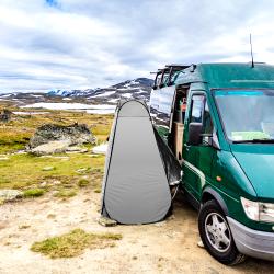 Nils Skladacia prezliekacia/sprchovacia kabína Camp NC1706 sivá