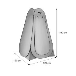 Nils Skladacia prezliekacia/sprchovacia kabína Camp NC1706 sivá