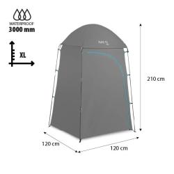 Nils Skládací převlékací / sprchovací kabina Camp NC3025 šedá