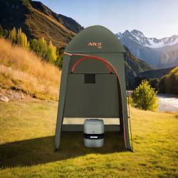 Nils Skládací převlékací / sprchovací kabina Camp NC3025 zelená
