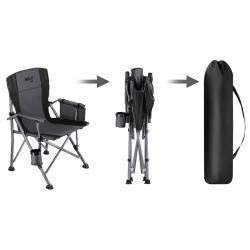 Nils Skládací rybářské křeslo Camp NC3309 šedo-černé