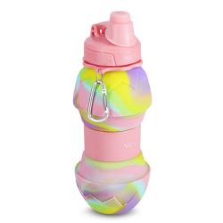 Nils Skladacia silikónová fľaša Camp NC4102 700ml ružová