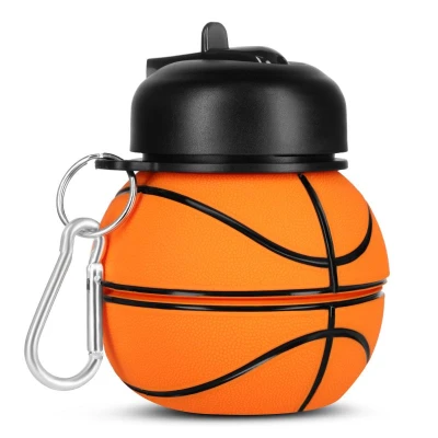 Nils Skládací silikonová láhev Camp NC4104 550ml basketbal