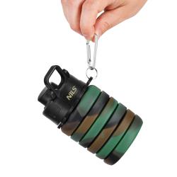 Nils Skládací silikonová láhev Camp NC4106 500ml zelená