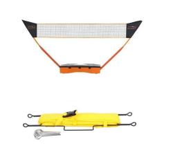 NILS Skladací sieť na badminton/tenis ZBS 3v1 + Merco Lajny s ukotvením 9 x 3 m