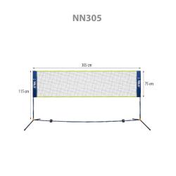 NILS Skládací síť pro badminton NN305