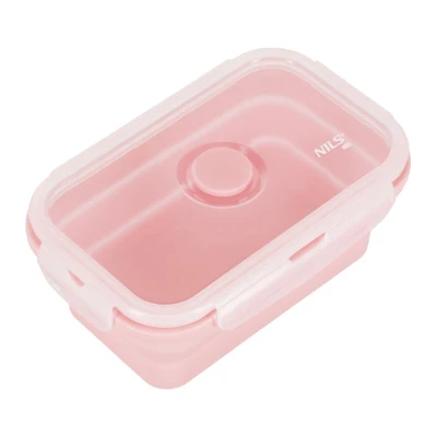 Nils Camp NC4105 růžový 500ml skládací svačinový box