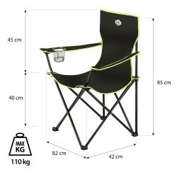 NILS NC3044 limetková skládací židle