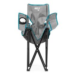 Nils Skladacia stolička Camp NC3044 sivá