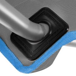 NILS CAMP Skladacia stolička NC3079 sivá-modrá