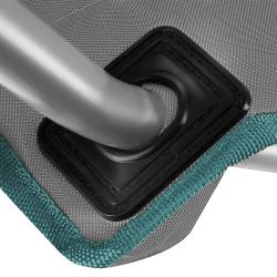 NILS CAMP Skládací židle NC3079 šedá-zelená