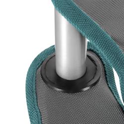 NILS CAMP Skládací židle NC3079 šedá-zelená