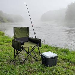 Nils Skladacia stolička Camp NC3703 zelená