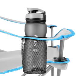 NILS CAMP Skladacia stolička so strieškou NC3087 sivá