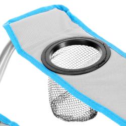 NILS CAMP Skladacia stolička so strieškou NC3087 sivá