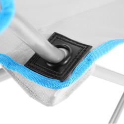 NILS CAMP Skladacia stolička so strieškou NC3087 sivá