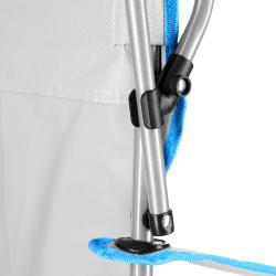 NILS CAMP Skladacia stolička so strieškou NC3087 sivá