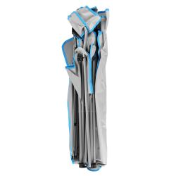 NILS CAMP Skladacia stolička so strieškou NC3087 sivá