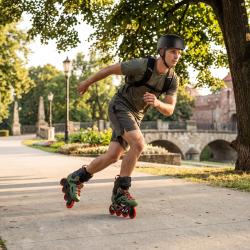 Nils NA1601 Slayd zelené slalomové brusle