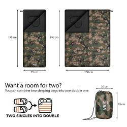 Nils Spací pytel NC2002 camo