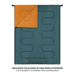 NILS Spací pytel NC2002 zelený/oranžový